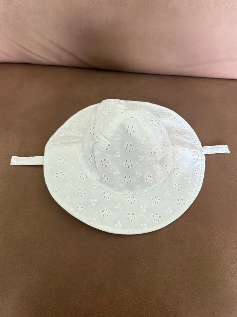 Carter's Infant White Baby Sun Hat